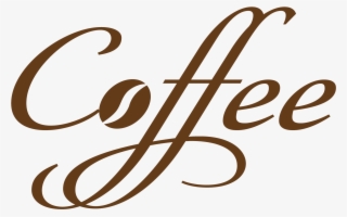 Cursiv Coffee Decorative Text Png - Coffee Text Vector #244252