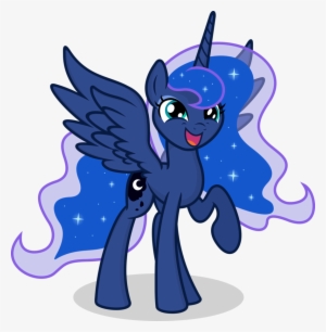 Fanmade Princess Luna Looking Very Cute - Mlp Princess Luna Vector #244993
