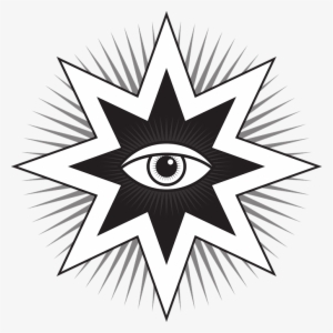 Drawn Illuminati Vector Logo - 8 Pointed Star Symbols #245561