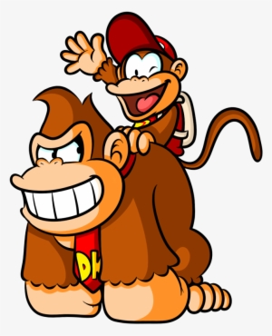 Donkey Kong And Diddy Kong By Captain-regenold - Paper Mario Donkey Kong #246518