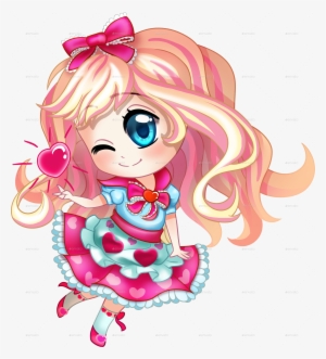 Blonde By Ennaclover Graphicriver - Chibi Girl #246666