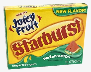 Juicy Fruit Starburst Watermelon Sugar Free Gum - Starburst Candy #246945