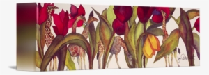"tulips Giraffes" By Jan Porterfield, Anchorage // - Giraffe Ii Card #247040