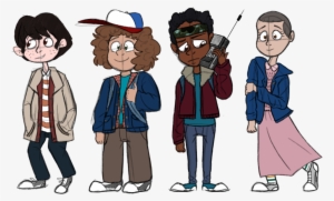 The Demodogs Overwhelm The Lab - Stranger Things Cast Cartoon Png #247060