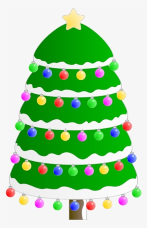 Decorated Christmas Tree - Christmas Tree Oval Ornament #247139