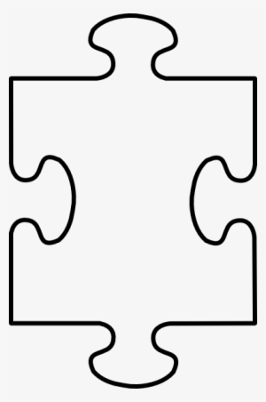 Puzzle Piece Frame One Clip Art At Clker - Пазл Клипарт #248411