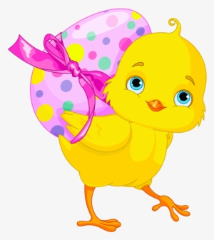 Chicken With Pink Egg Gallery Yopriceville High - Easter Chick Clipart #248491