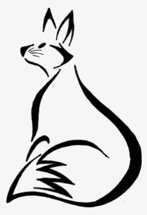Collection Of Free Fox Drawing Tribal Download On Ubisafe - Fox Line Art Tattoo #249021