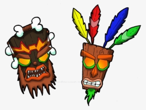 The Aku Uka Brothers Are Powerful Spirits In The Form - Crash Bandicoot Uka Uka #249149