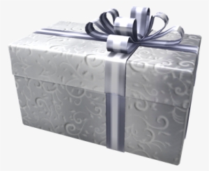 Opened Silver Sponsored Gift Of Sponsoring - Silver Christmas Presents Png #249175