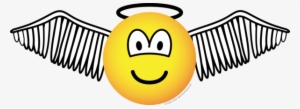 Winged Angel With Halo Emoticon - Engel Emoticon #249178