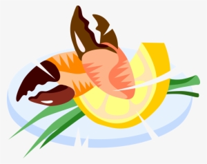 King Crab Claws With Lemon Wedge - Portable Network Graphics #249491