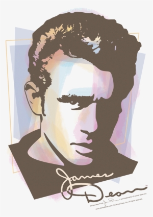 James Dean Watercolor Dean Men's Regular Fit T-shirt #249697