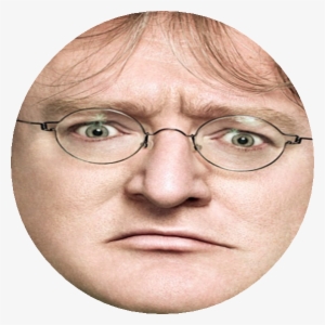 Clip Black And White Stock Gaben Transparent Head - Gabe Newell Face Png #2400498