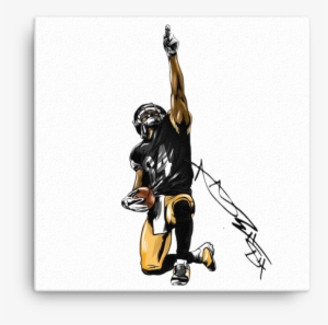 Antonio Brown Call God Signature Art Canvas - Art #2400636
