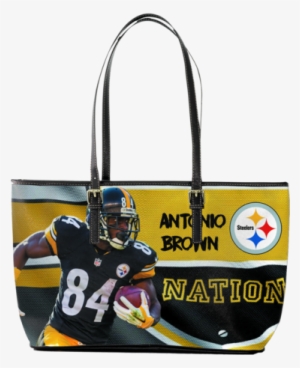 Antonio Brown Cool Large Leather Tote - Fathead Nfl Antonio Brown 2016 Realbig #2400829