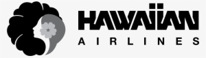 Hawaiian Airlines Logo Png Transparent - Hawaiian Airlines Logo Black And White #2401693