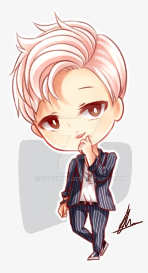 Rapmonster Chibi By Xaevlyn - Bts Chibi Rap Monster #2401999