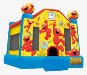 Elmo Face Png Download - Elmo Bounce House #2402411
