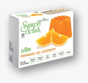 Orange Jelly - Simply Delish Natural Orange Jel Dessert #2402946
