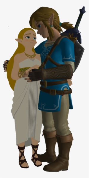 Zelda Breath Of The Wild Link Png Svg Library - Link X Zelda Botw #2403192