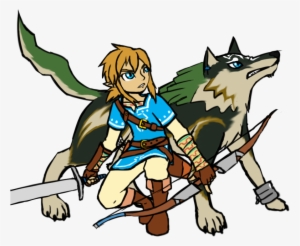 Image Result For Link Breath Of The Wild - Breath Of The Wild Link And Wolf Link #2403272