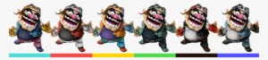 Wario Palette (ssbb) - Super Smash Bros Brawl Wario Colors #2404551