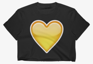 Emoji Crop Top T Shirt - Heart #2406569