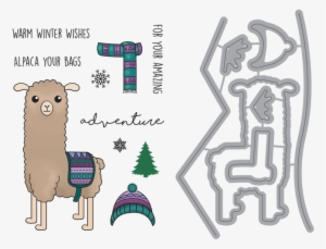 Alpaca Your Bags Stamp & Die Set Stamp And Die Image - Camel #2406571 Alpaca Your Bags Stamp & Die Set Stamp And Die Image - Camel #2406571