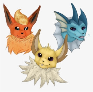 Clip Art Transparent Library Flareon And By Gepardenfrost - Jolteon Flareon Vaporeon Transparent #2407580