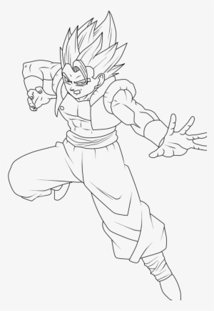 Gogeta - Gogeta Lineart Png #2407932