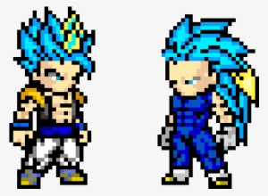 Ssgss Gogeta Vs Ssj3 Vegeta - Gogeta Pixel Art #2407994