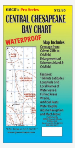 Central Chesapeake Bay Folded - Gmco Maps & Charts Southern Chesapeake Bay #2408214