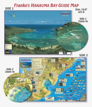Waterproof Folded Map Or Laminated Poster - Franko Maps Hanauma Bay Adventure Guide #2408271