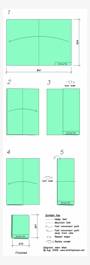 How To Fold An A1 Drawing - Diagram #2408311