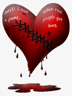 Share This Image - Heart With Blood Png #2408339