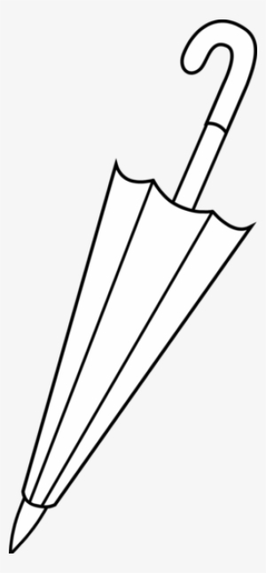 Closed Line Art Free Clip - Umbrella Clip Art Black And White #2408454