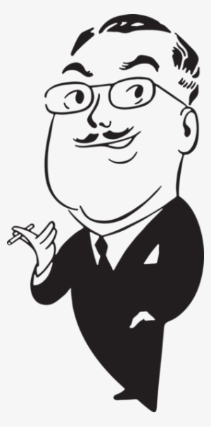 Cartoon Man Smoking Clip Art From - Black And White Cartoon Pictures Smoking #2409212