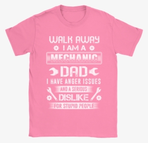 Walk Away I Am A Mechanic Dad Shirts - Mercedes Logo T Shirt #2409268