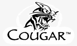 Cougar Logo Black And White - Vector Cougap #2410745