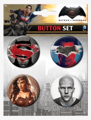Lex Luthor Button Set - Ata-boy Batman V Superman: Dawn Of Justice Assortment #2411603