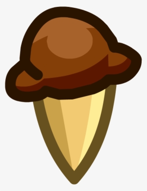 Chocolate Ice Cream Emoticon - Chocolate Ice Cream Icon #2412909