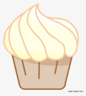Free Plain Vanilla Cupcake Clipart - Cupcake #2413118
