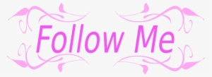 Follow Cliparts - Follow Me Pink Png #2413214