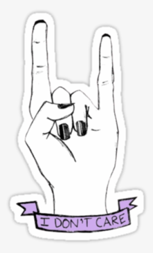Tumblr Stickers Hand Png - Don T Care Hand #2413217