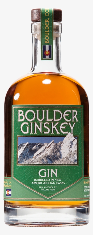 Boulder Ginskey Barrel Aged Gin - Roundhouse Spirits Barrel Aged Gin #2413290