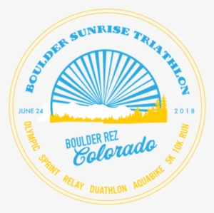Boulder Sunrise Triathlon - Best Seller Logo Transparent #2413319