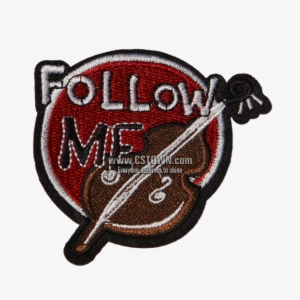 Vintage Follow Me Embroidered Patch - Embroidery #2413645