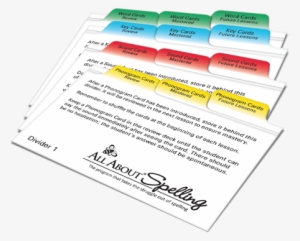 Aas Spelling Divider Cards - All About Spelling #2413998