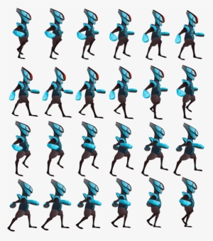 Blob Game - Walking Character Game Sprite Sheet #2414303